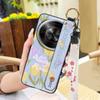 Shockproof Fashion Design Phone Case For ZTE Blade A75 5G/Nubia Focus 5G/Calf 5G Phone Holder Oil Painting Wrist Strap