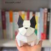 ORIGAMIPLANET Bulldog 3D Origami Sada pro výrobu psí papírové sošky Snadná roztomilá 3D zvířátka Ruční výroba Domácí dekorace Umění Domácí dekorace Papírová řemesla Dárek