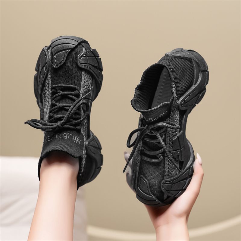 Summer Breathable Fly-woven Women's Shoes Versatile Soft Sole Ultra-light Casual Sports Shoes Running Shoes