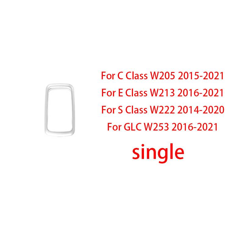 For Mercedes Benz C E S-Class GLC w205 w253  w213 W222 S400 lift switch panel electroplating strip window adjustment panel silve