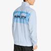 Puma Mcfc Prematch Jacket Logo Geometric Print Stand Collar Casual Zip Woven Jacket Men Jacket Light-Blue 765180-01