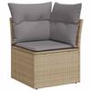 Maison Exclusive - Salon de jardin avec coussins 7 pcs beige résine tressée