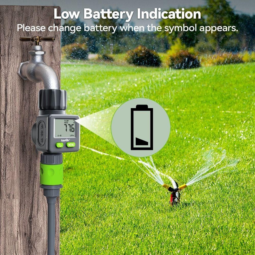 Automatic Water Flow Meter High Precision Water Meter  Outdoor Garden Hose Watering