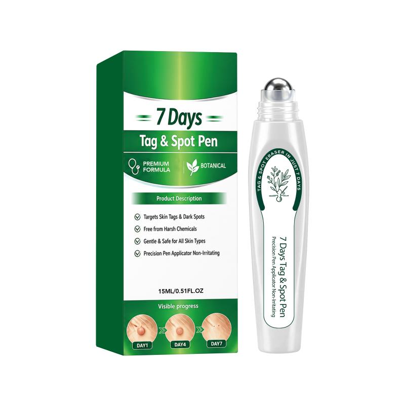 7 Day Skin Tag & Dark Spot Remover Pen Suitable for Beginners for At Home Daily Facial Skincare Use 1Pcs