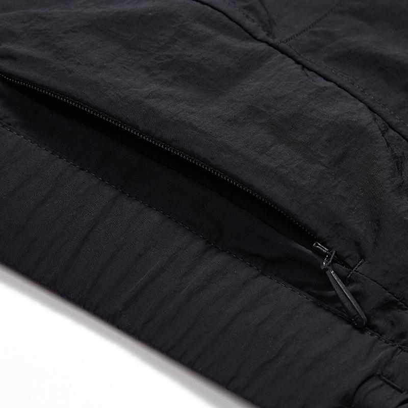 FILA FUSION Casual Shorts Men's Jet Black Moderate Straight Fit Pants T11M435806FBK