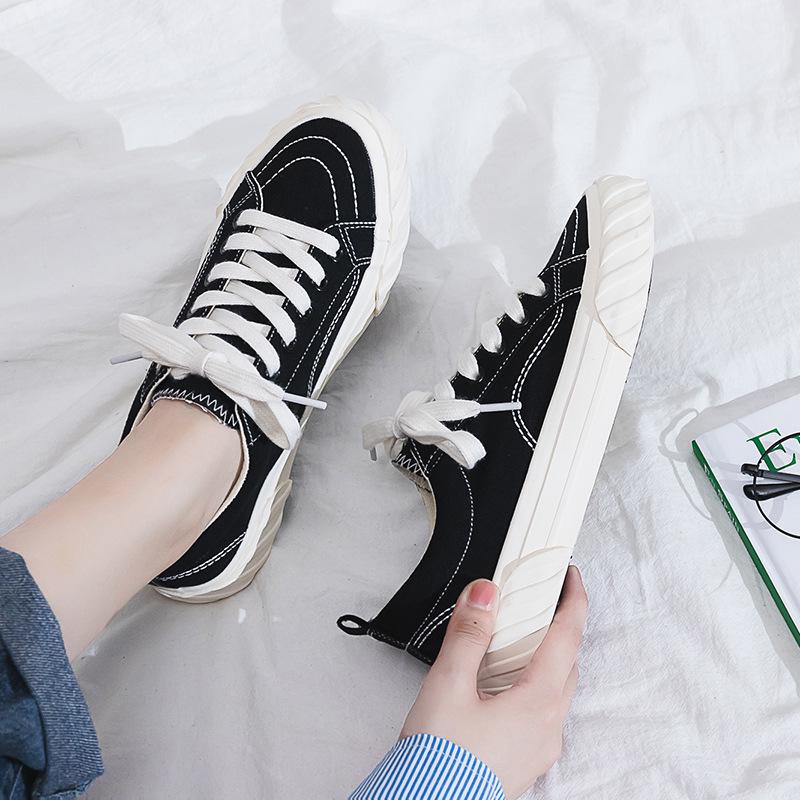 Zapatos de lona Mujeres Salvajes Estudiantes Pequeños Zapatos Blancos Mujeres  Zapatos Blancos Básicos Zapatos Mujeres Zapatos comprar a buen precio —  entrega gratuita, reseñas reales con fotos — Joom