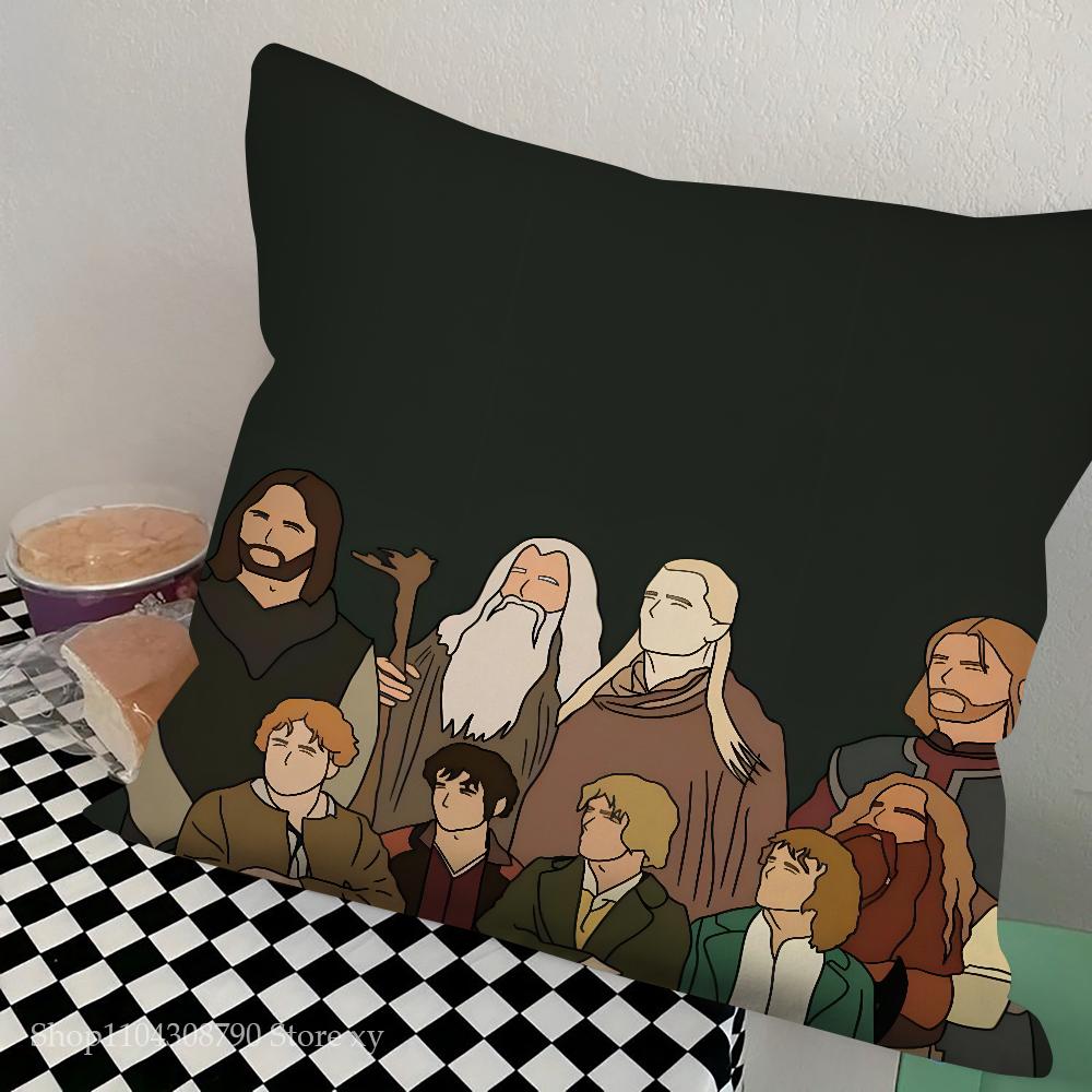 The L-Lord Of The R-Rings Pillow Case Square Pillow Bedroom Sofa Leisure Comfort Cushion Car Living Room Home Decoration