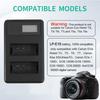 LP-E10 Dual-slot Camera Battery Charger Suitable for Canon EOsRebel T3,T5,T6,T7,EOS 1200D,EOS 1300D,EOS 2000D, EOS3000D Etc.