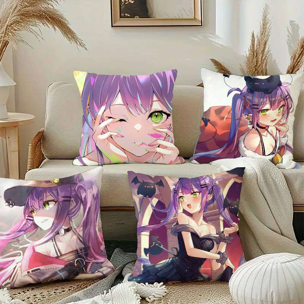 Anime Girl Tokoyami Towa Pillow Case Square Pillow Bedroom Sofa Leisure Comfort Cushion Car Home Decoration