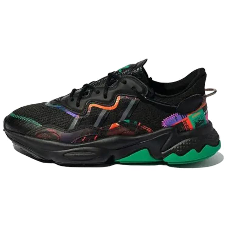 Adidas Originals Ozweego Casual Shoes  Black Green Multi Color  GX2715 38