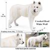 Oenux Big Size Savage Wild Beast Animals Wolf Wolves Model Action Figures Collection Solid PVC High Quality Home decor Toy Gift