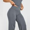 DFYNE Women's Seamless High-Waist Straight Leg Yoga Pants - Nude Feel, Butt-Lifting, Slimming, Loose Fit, Sports & Outdoor.