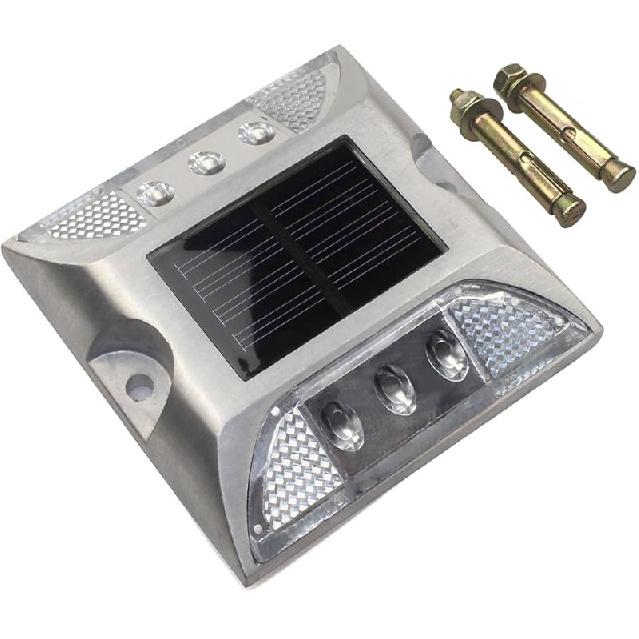 

Алюминиевые солнечные 6-светодиодные светильники для палубы, дорожные светильники для ступеней, водонепроницаемые, предупреждающие о безопасности, подъездные пути для наружного ограждения, бассейна, патио, двора, дома, дорожки, лестницы белый