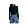 Polo Ralph Lauren Solid Logo Print Crew Neck Pullover Sweater Women sweater Green WMPOSWENC020452
