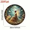 Vintage Dancing Fairies Butterflies Metal Wall Art Indoor Outdoor Home Decor