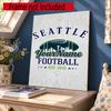 Seattle Seahawks Customize Your Name Diamond Painting Round Diamond Rhinestones Mosaic Diamond Embroidery Wall Paintings Rhinestones Gift Frameless