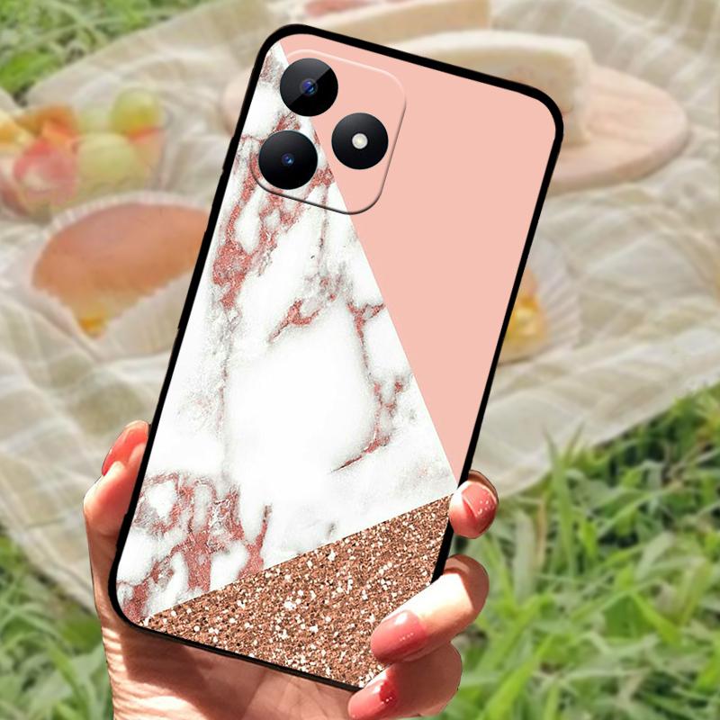 Case For Realme Note 50 Fashion Cool Soft Silicone Phone Cover Narzo N53 Protective Fundas For OPPO Realme C51 4G C53 TPU Bumper