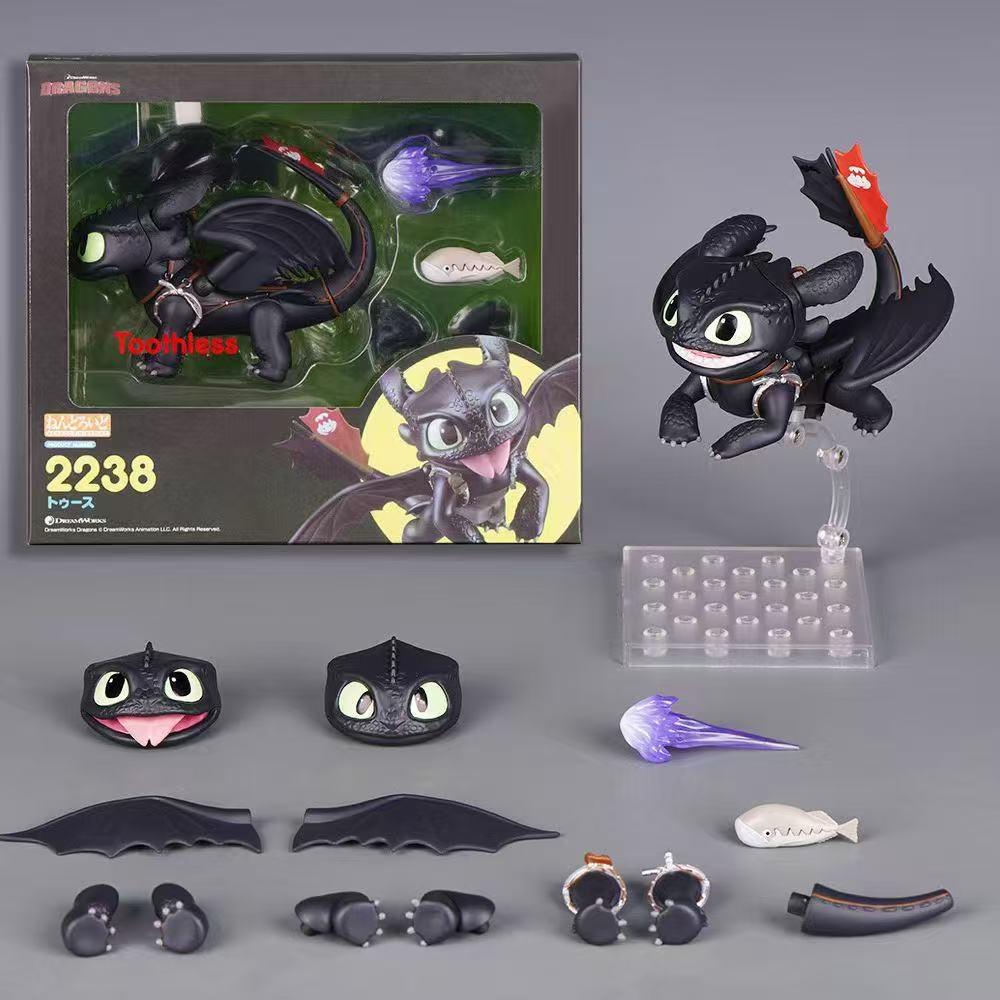 

Toothless Figure Model with Replaceable Expressions – Cute Ornament Accessory