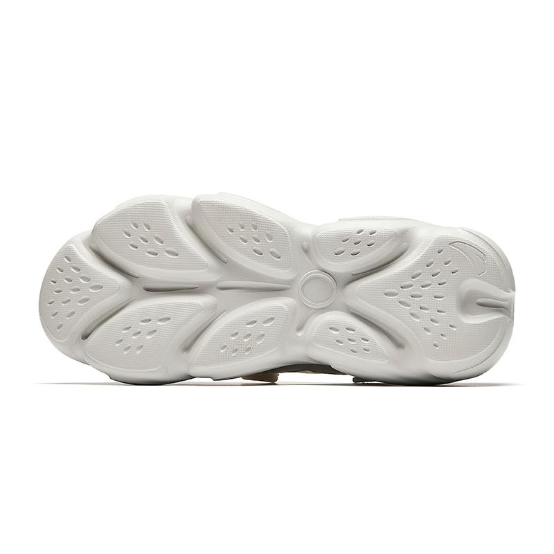 Anta Mary Jane Eurorun Thick Sole Comfortable Versatile Non-Slip Wear-Resistant Stream Shoes Women Shoes White Gray 122528507-3