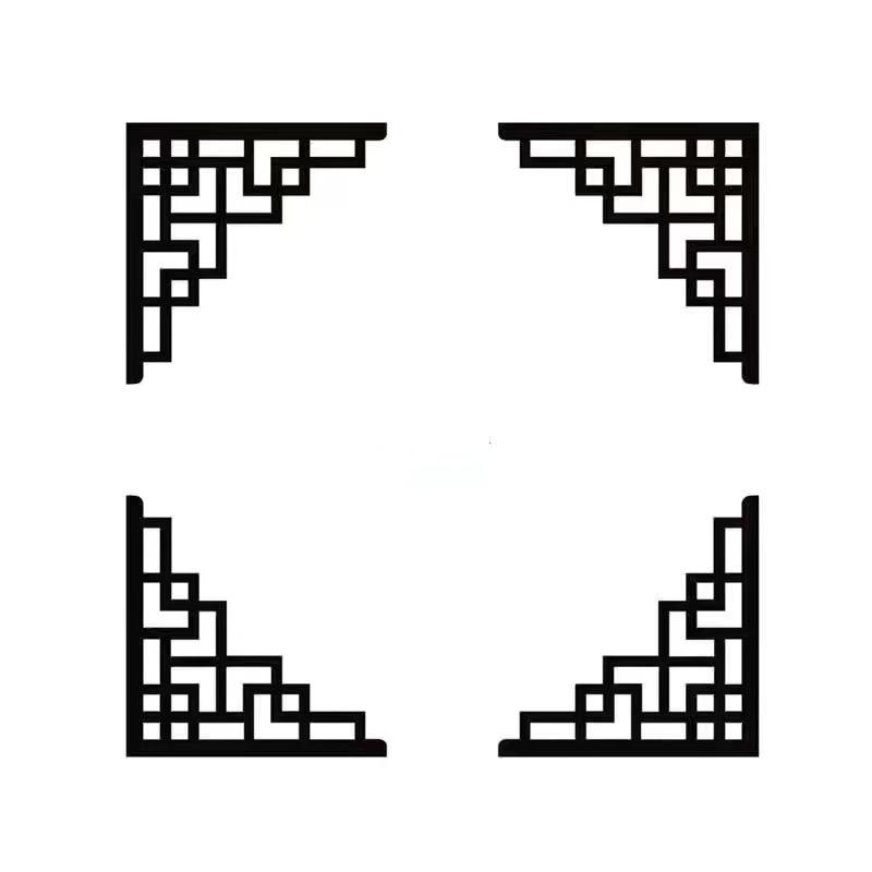 4pcs Corner Mirror Sticker Acrylic 3D Wall Stickers Self-adhesive Cabinet Edge Building Border Living Room Bedroom Home Decor