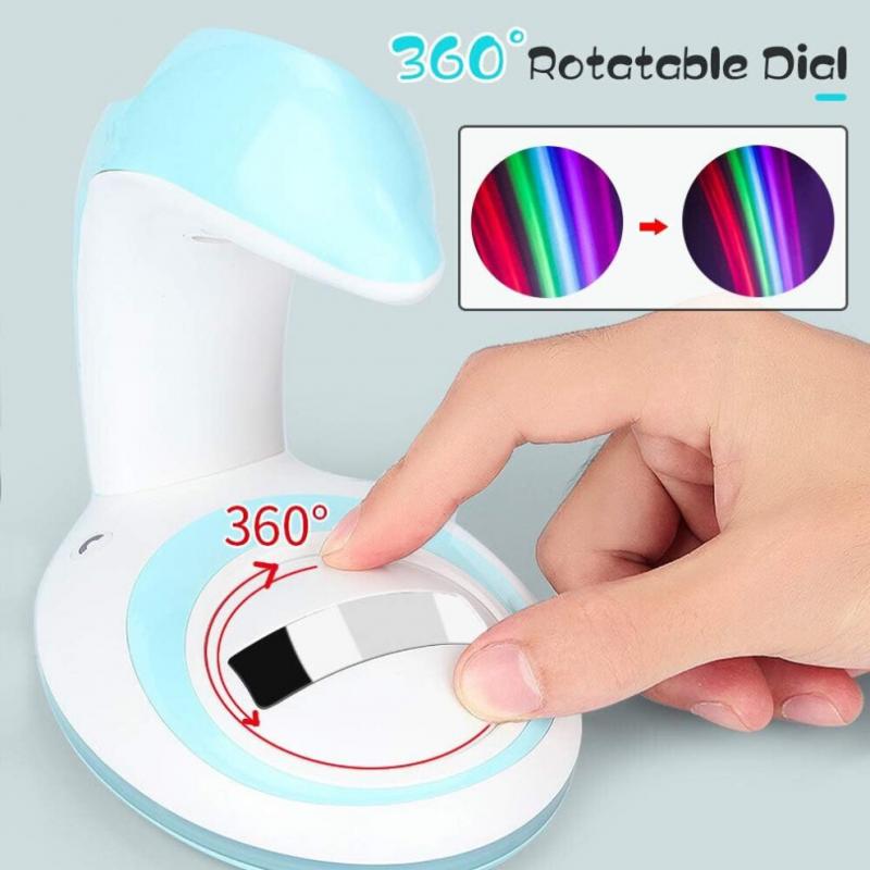 Rainbow Projector, Magic Rechargeable Rainbow Light, Portable and Durable Rainbow Night Light, Romantic Decorative Night Light As Gifts for Children
