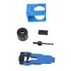 Door Lock Installation Kit Precise Scoring Chiseling Door Latch Mortise Tool and Lock Hole Saw Kit Blue
