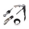 Professional Wine Opener Gift Set Stainless Steel Bottle Opener and Vacuum Stopper Wine Pourer Kitchen Accessories Bar Tool