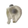 Children Hat with Bear Ear Design Solid Color Button Closure Elastic Breathable Winter Cap Cold Weather Accessory