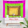 2D Flat, 1Pc Cartoon Solar System Planets Rocket Stars Wall Tapestry Kids Room Outer Space Theme Decor Art Print For Children
