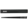 Komori Resin Chopsticks and Chopstick Case, Fly Height, Chopsticks and Chopstick Case Set, Medium, Black, 19.5cm, Made In Japan