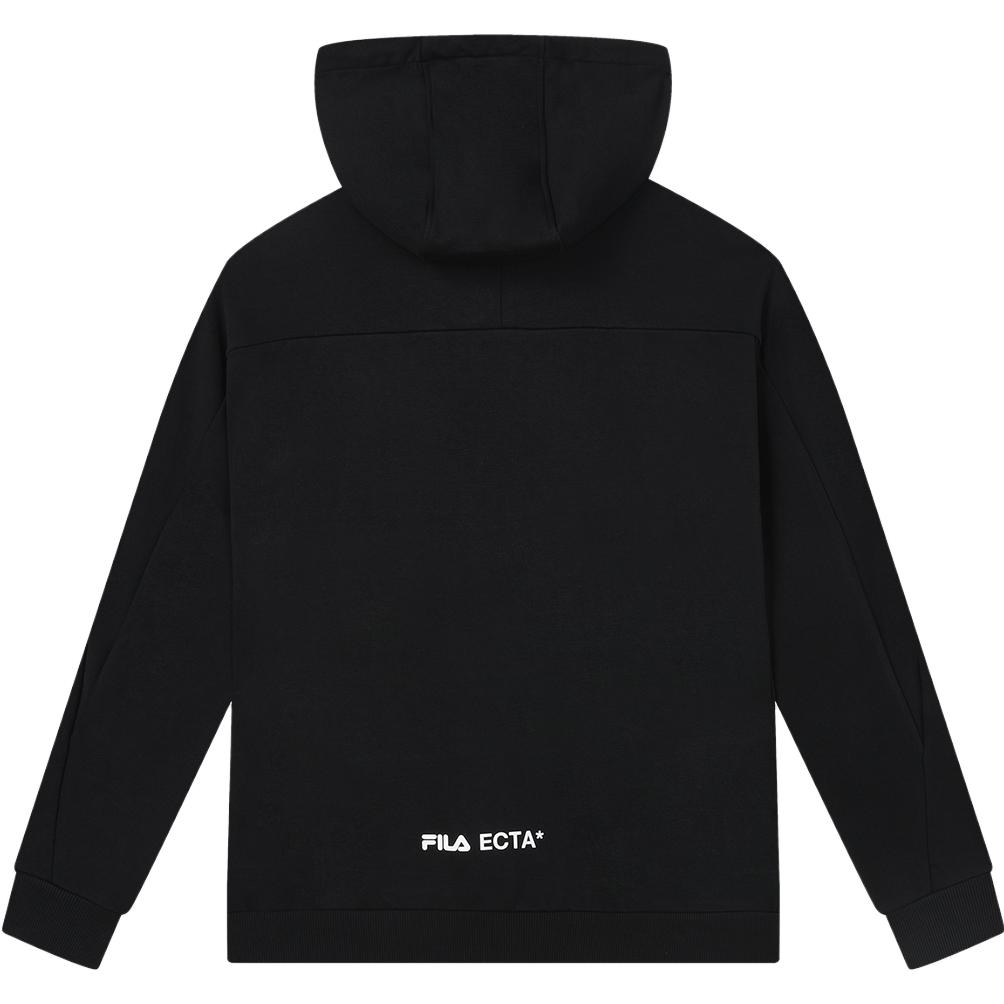 FILA X MAGIC STICK 2023 Autumn New Hooded Jacket Fashion Casual Knitted Long Sleeve Top Men tops Black F11M339501FBK