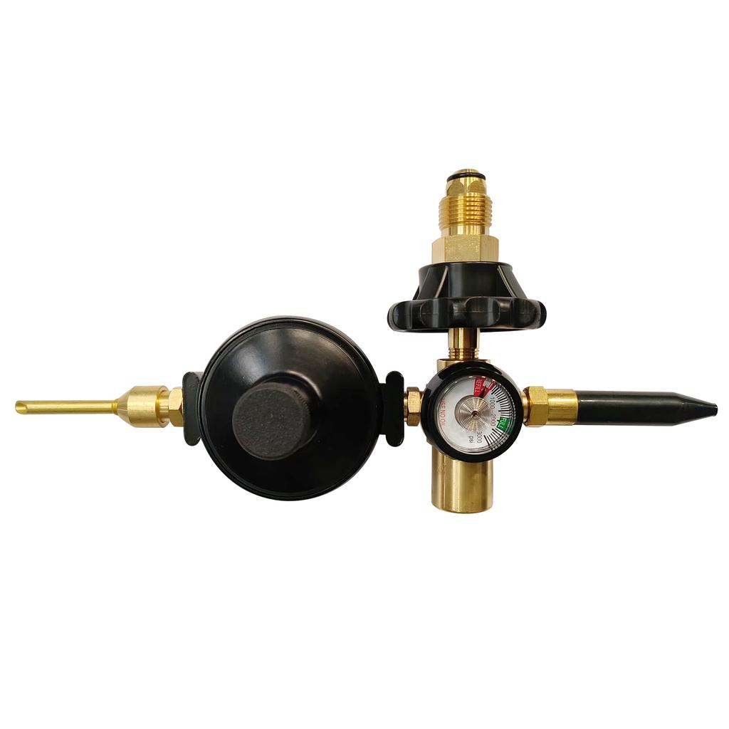 Air Flow Inflator Regulator for CGA580 Tank Valve Helium Balloon Filler 0-3000PSI Balloon Helium Tank Regulator Filler