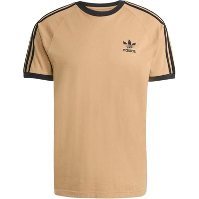Originals Dreistreifen Slim Fit Rundhals-T-Shirt Herren Oberteile Hellbraun JY1370