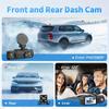 1080P WIFI 3 Channel Dash Cam, 1080P WIFI Dash Cam for Car, G-Sensor, Deg Wide Angle Dashboard with Infrared Night Vision