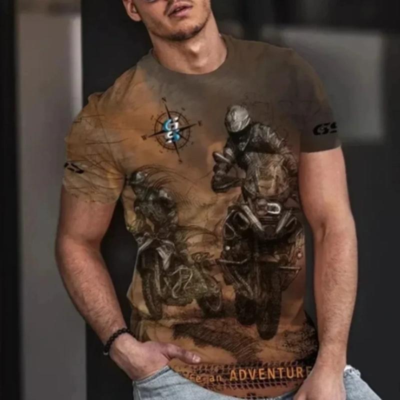 

Чоловіча мотоциклетна тривимірна повсякденна футболка, простий дизайн, Motorrad Adventure, Enduro, Bike, Latest, Style, GS 1200R XL