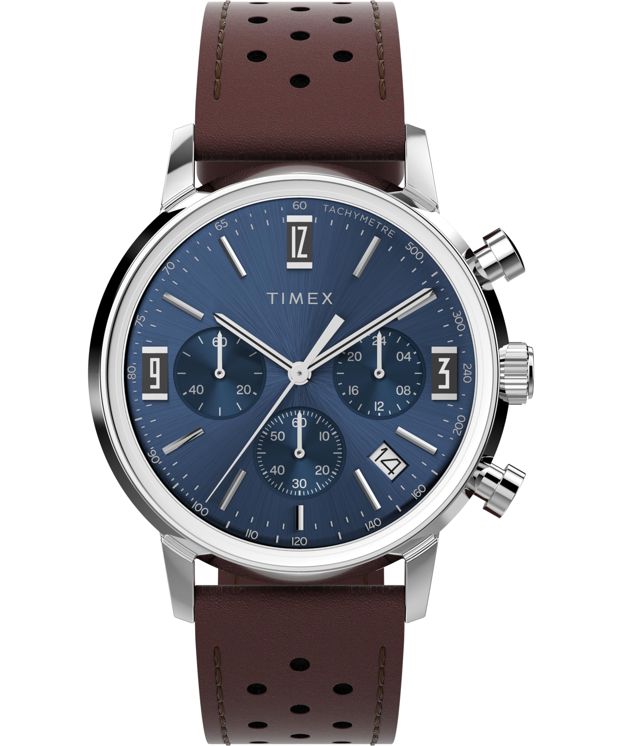 

Timex Men s Merlin 40mm Watch, Brown/Green/Stainless Steel. , One Size, Marlin 40mm.