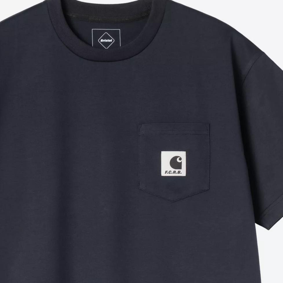 Carhartt WIP × F.C. Echte Bristol Kollaboration SS26 Tasche Kurzarm T-Shirt Unisex Oberteile A261050-01-XX