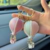WTEMPO Romantic Hot-air-balloon Shaped Car Pendant DIY Material Bag Handmade Leather Goods Keychain Pu Bag Pendant Gift