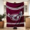 Manly Warringah Sea Eagles Print Blanket - Soft & Comfortable, for Bedroom, Travel, Sofa, Home Decoration - Birthday Christmas Gift for Friend