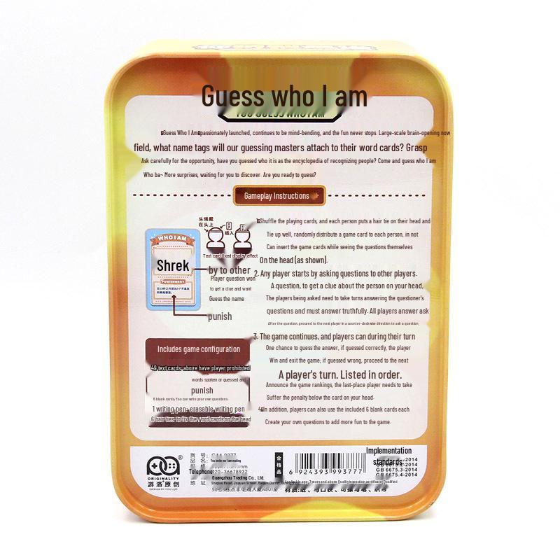 Guess Who I Am: Adult Educational Card Game for Parties, Students, and Team Building