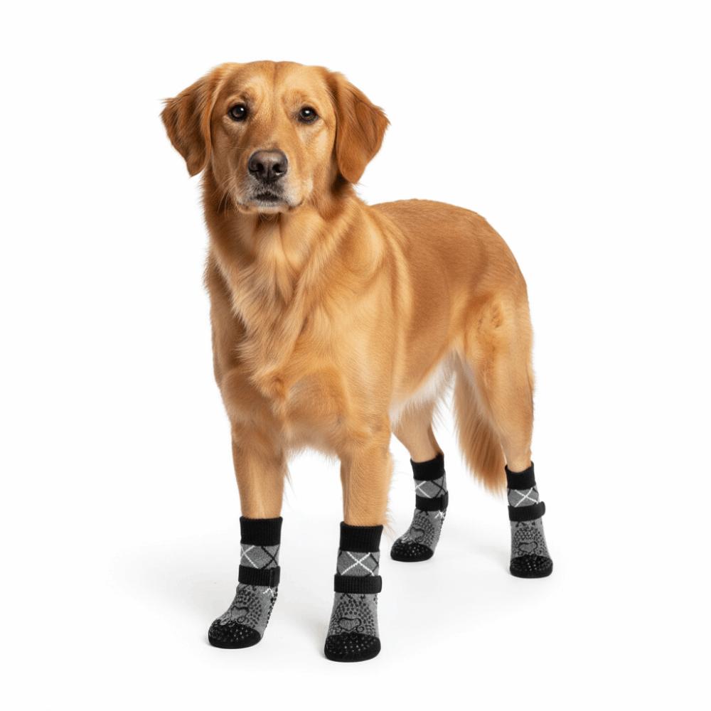 4pcs/lot Paw Protection Pet Dog Socks Adjustable Puppy Sock Dog Foot Covers  Small Medium Large Dogs