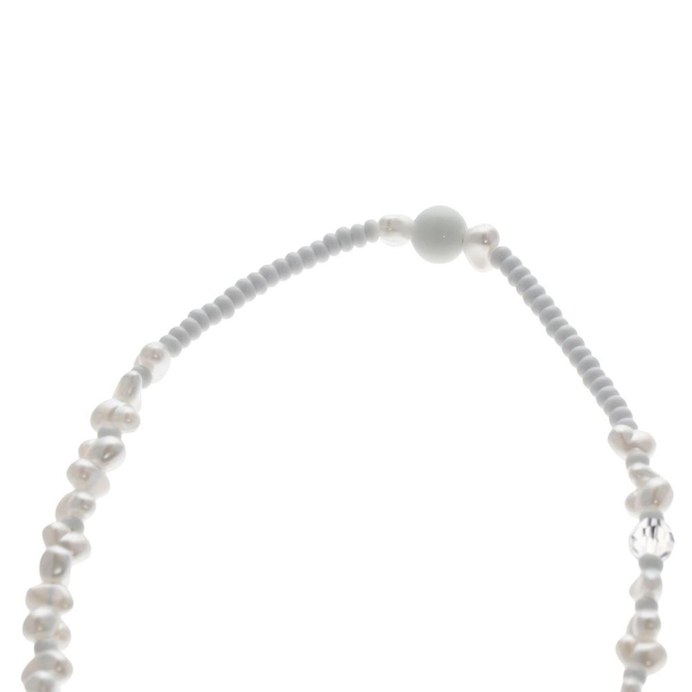Pearl Crystal White Pearl Phone Lanyard Mobile Phone Chain Anti-Lost Lanyard Phone Wrist Strap