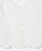 MILLO WOMEN Scallop Lace Blouse [White]