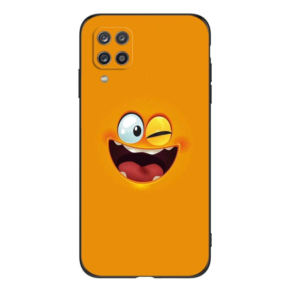 For Samsung A12 M12 Case Phone Cover On Samsung Galaxy SM-A125F M12 M127  Black Tpu Case Cute Funy