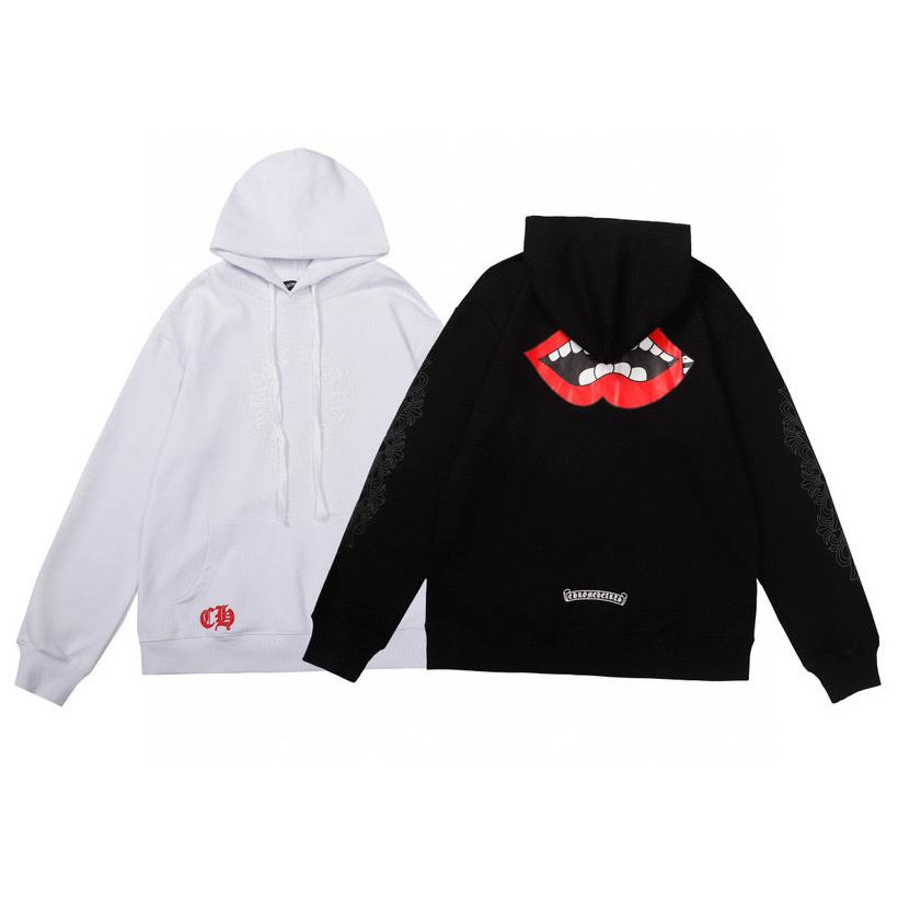 821 CHROME HEARTS 2025 Autumn and Winter New Plus Size Classic Style Logo Hooded Sweatshirt, Suitable for Couples To Wear