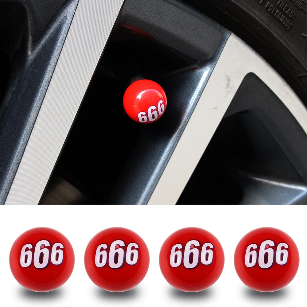 AUTCOAT 4/8Pcs Universal Car Tire Valve Cap Wheel Dust Covers for Car Truck SUV Motorcycle Bike Car Styling Valve Stem Caps Valve Stems 1