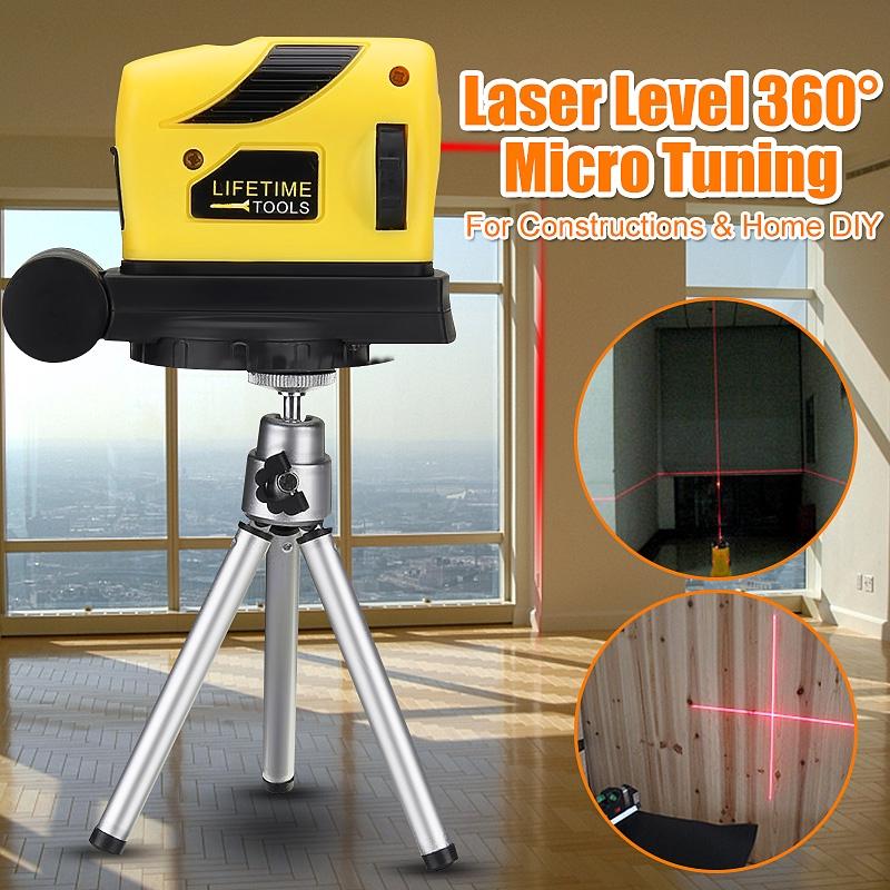 LV-05 Plastic 360-degree Horizontal and Vertical Laser Infrared Laser And Tripod and Adjustable Micro Self-leveling Horizontal Laser