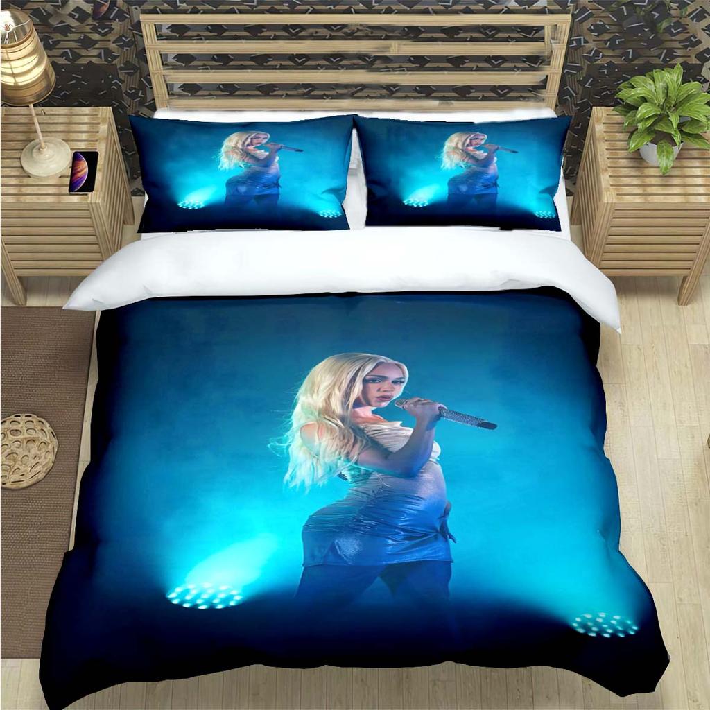 Fashion Spain Female Singer B-Bad G-Gyal Print Bedding Set Duvet Cover Comforter Bed Youth Kids Girl Boys Luxury Gift