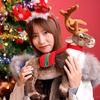 Adorable Plush Reindeer Figurine For Christmas Decoration With Realistic Features