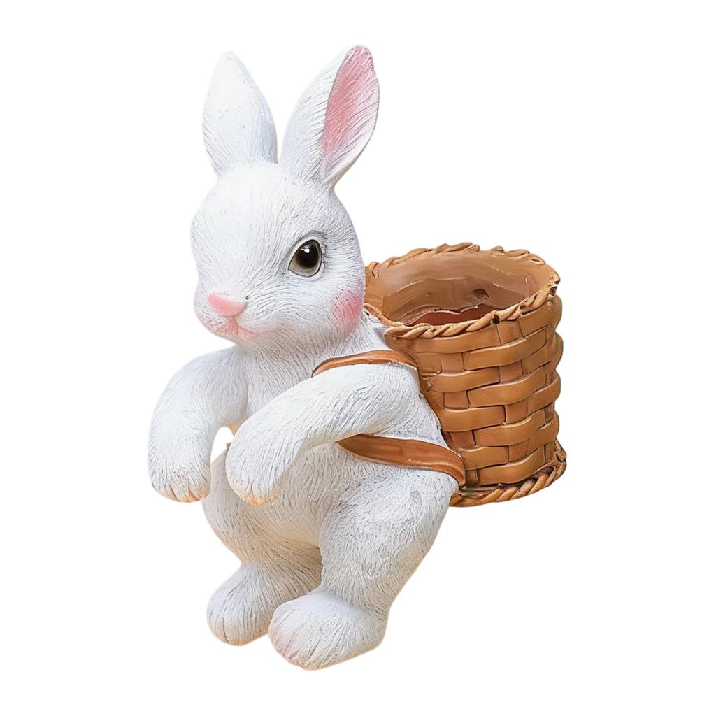 Estátuas Esculturas de Animais em Resina Decorações para Aquários Gatos Pendurados Figuras com Cesta de Armazenamento de Ferramentas Acessórios para Aquário